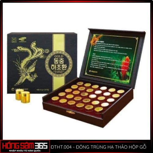 đông trùng hạ thảo hộp gỗ
