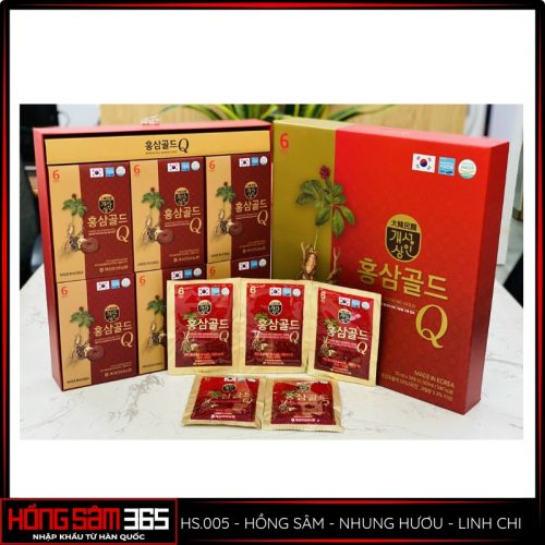 hồng sâm nhung hươu nấm linh chi gold q
