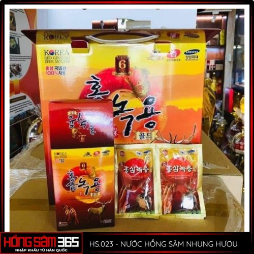 nước hồng sâm nhung hươu