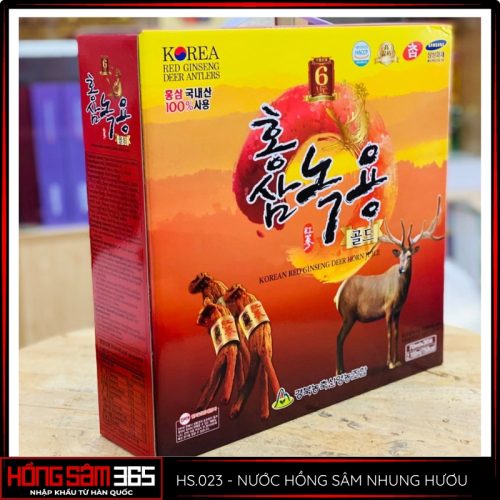 nước hồng sâm nhung hươu