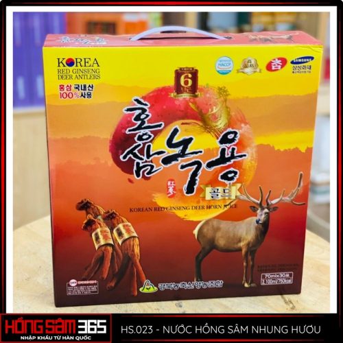 nước hồng sâm nhung hươu