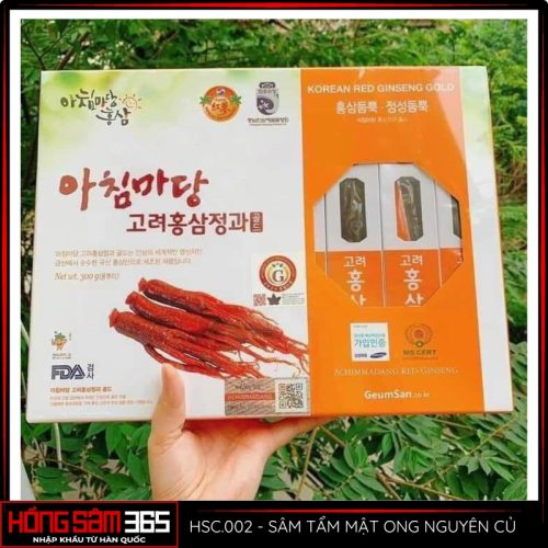 sâm tẩm mật ong nguyên củ