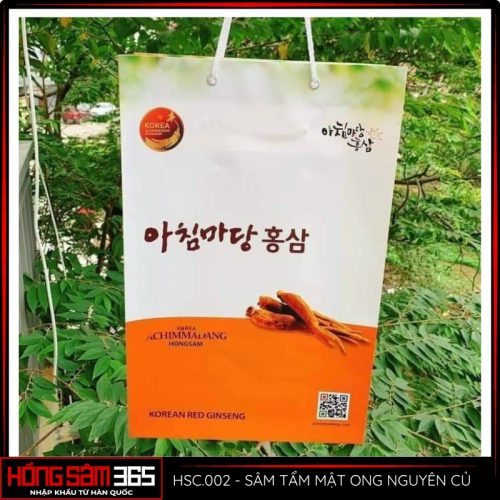 sâm tẩm mật ong nguyên củ