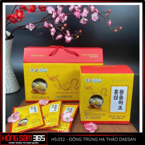 nước hồng sâm đông trùng hạ thảo daesan